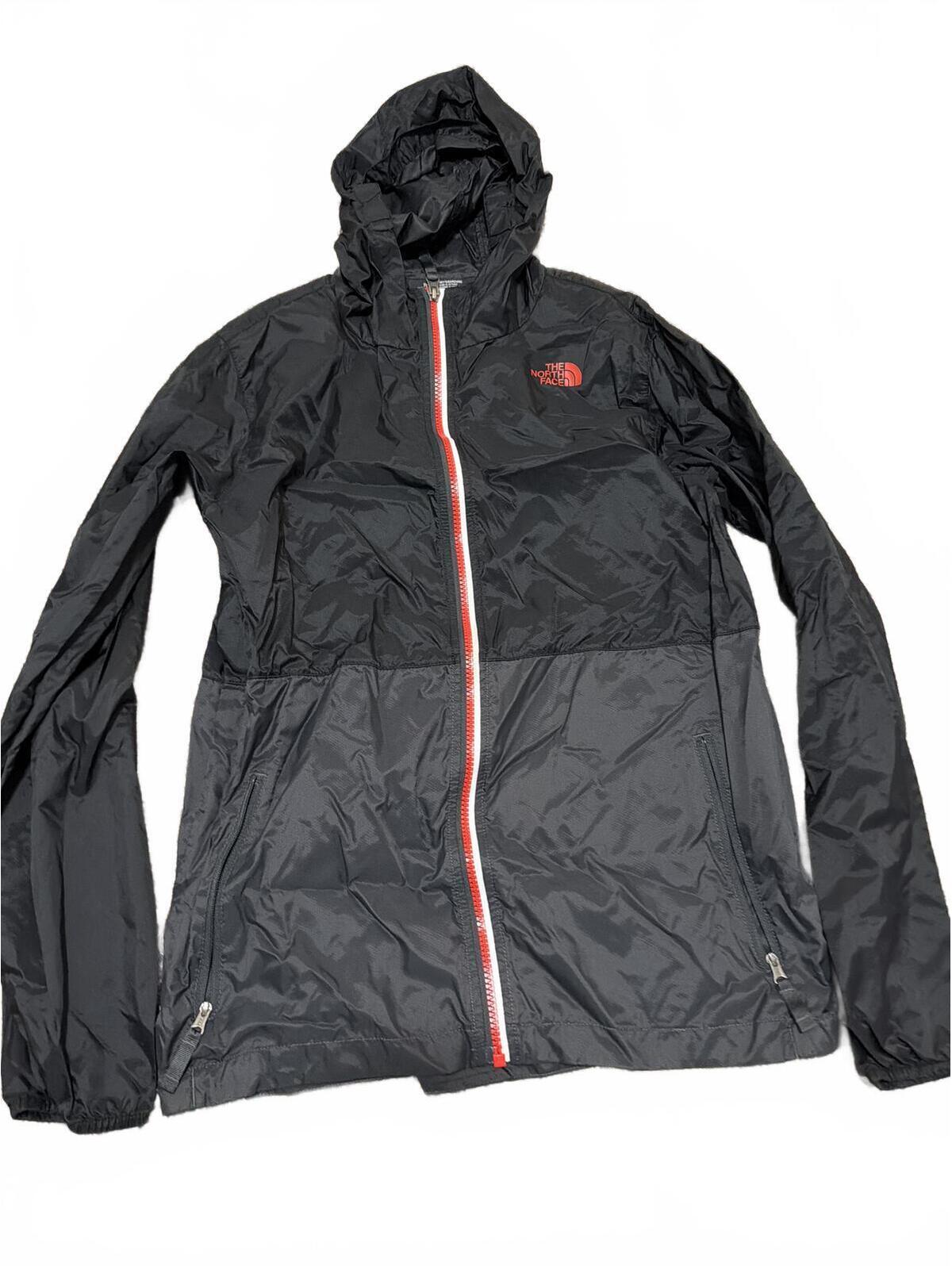 The North Face Boys Black Hooded Windbreaker Jacket Xl